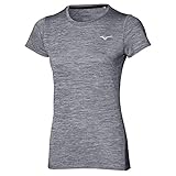 Mizuno Damen Impulse Core Tee T-Shirt, grau, XL