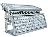 LED Strahler Flutlichter LED 200W 20000lm Superhell Strahler Außen 6500K Außenstrahler IP67 Wasserfest Flutlichtstrahler 2 Fluter können den Winkel frei einstellen