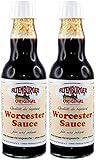 Altenburger Original Worcester Sauce, 2x200ml (400ml) in der Glasflasche, Worcestershire Sauce glutenfrei, laktosefrei, vegan, ohne Zusatz von Aromen