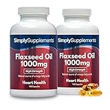 Leinsamenöl 1000mg - geeignet für Veganer - 360 Kapseln - SimplySupplements