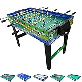 Best Sporting Tischkicker Kinder 10 in 1 - Multi Spieltisch Kinder mit 10 Spielen: Billard, Tischtennis, Airhockey, Shuffleboard, Bowling, Backgammon, Schach, Dame, Kickertisch Kinder und mehr