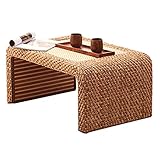 Couchtisch aus Holz, Couchtisch im japanischen Stil, Couchtisch, Rattanbett, fauler Tisch, Erkerfenster, Computertisch