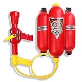 Schramm® Wasserspritze Feuerwehrspritze mit Rückentank Wasserpistole Feuerlöscher Wasser Pistole Wasserpistolen Wassergewehr Water Gun Watergun Feuerwehr Wasser Spritze