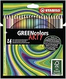 Umweltfreundlicher Buntstift - STABILO GREENcolors - ARTY - 24er Pack - mit 24 verschiedenen Farben