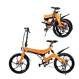 YONOS E Bike, 20 Zoll Klapprad Elektrofahrrad Ebike, Aktivelo 250W Citybike 36V 7.8AH Herausnehmbarer Akku, 6 Gang Getriebe Faltbares Fahrrad für Erwachsene Damen Herren(25km/h, Keine Drosselklappe)