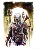 Komar Star Wars Wandbild | Mandalorian Impaler | Dekoration, Poster, Kunstdruck | Größe 50 x 70 cm | WB-SW-016-50x70