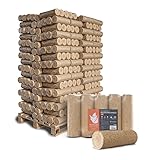 Holzbriketts Weichholz Nielsen L Kamin Ofen Brenn Holz Heiz Grill Smoker Brikett 10kg x 96 Gebinde 960kg / 1 Palette Paligo