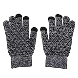 HEALLILY Winterhandschuhe, 1 Paar Gel-Handschuhe, warm, Touchscreen-Handschuhe, winddicht, Thermo-Handschuhe für Frauen, wärmende Handschuhe im Winter (schwarz, weiß)