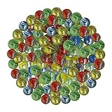 ARSUK Cat's Eye Glasmurmeln Schutz vor Beschädigungen für Sportspielzeug und Outdoor (Farbe Marbles_40pcs)