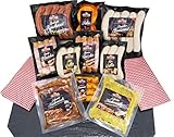 Barbecue Party Grillpaket mit Bratwürsten, Grillfleisch Steak mariniert, Käsegriller, Rauchwurst - 9x Grillspezialitäten im Grillset