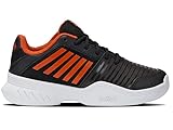 K-Swiss Court Express Sport Shoe, Schwarz/Orange/Weiß, 37.5 EU