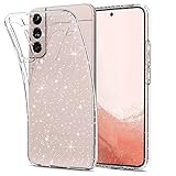 Beetop Kompatibel Mit Samsung Galaxy S22 Hülle Glitzer Schutzhülle Silikon TPU Handyhülle für Samsung Galaxy S22 - Durchsichtig