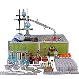 TAISK Laborgeräte für chemische Experimente, Utensilienbox, Industriewissenschaft, Destillation, Extraktion, Glas-Kit-Sets, College-Unterrichtszubehör