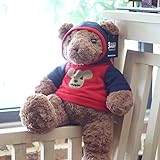 CILUA 50cm-100cm Pullover teddybär plüschtier Umarmung bär Kinder Baby niedlich Kissen Puppe kreative raumdekoration rot 60cm