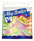 Frigeo Ahoj-Brause Kaubonbons - Brausiger Kauspaß in Den Geschmacksrichtungen Waldmeister, Himbeere, Orange und Zitrone, 16er Pack (16 x 150 g)