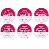 Vaseline Lip Therapy Petroleum Jelly 20g with Rose & Almond Oil ROSY LIPS x 6 Tins