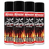 Brestol TRENNSPRAY Grill 4X 200 ml (7552.4) - Trennfett zum Grillen Antihaftspray Grillspray Trennmittel Grillen Vegan