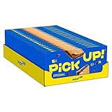 PiCK UP! Original (20 x 84 g), Riegel mit knackiger Milchschokoladentafel zwischen zwei knusprigen Keksen, der Snack für unterwegs, 20 x 3er Multipack