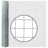 VOSS.farming 10m x 100cm Volierendraht Wühlmausgitter Drahtgeflecht Maschendraht Drahtzaun verzinkt, 25,4x25,4x1,05mm