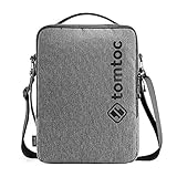 tomtoc Tasche für 14 Zoll MacBook Pro M1 Pro/Max A2442 2021, Laptop Schultertasche mit Griff und Gurt passt 13-Zoll MacBook Air/Pro, 12,9 iPad Pro, 13,5 Microsoft Surface Laptop 4/Laptop Studio