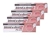 4x Blend a dent Plus Premium Haftcreme KRÜMELSCHUTZ 40g für Voll und Teilprothesen