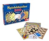 Noris 606111687 Spieleklassiker mit 200 Spielmöglichkeiten wie Skat, Mühle, Dame, Backgammon oder Nur keine Aufregung, für 1 bis 6 Spieler ab 6 Jahren