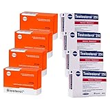 Megabol KombiSet | 4x Biosterol + 4x Testosterol 250 | 30 Kapseln je Packung (insg. je 120 Stück Biosterol &Testosterol) | Body Building Kraftsport Testosteron | Nahrungsergänzungsmittel