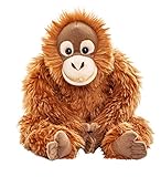 Uni-Toys - Orang-Utan mit Klettverschluss an den Händen - 28 cm (Höhe) - Plüsch-Affe - Plüschtier, Kuscheltier