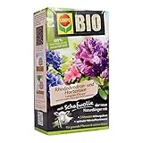 COMPO BIO Rhododendron- und Hortensiendünger, Pflanzen-Dünger für alle Rhododendren und andere Moorbeetpflanzen, 5 Monate Langzeitwirkung, 2 kg