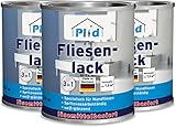 Fliesenlack Fliesen Lack Fliesenfarbe Fliesen steichen/Lackieren Bad/Küche Anthrazitgrau -Glänzend 2,25l