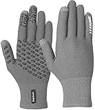 GripGrab Unisex – Erwachsene Primavera 2 Merino Fahrradhandschuhe Thermo Touchscreen Langfinger Frühling Herbst Winter Übergangshandschuhe Handschuh, Grau, M/L