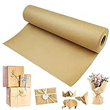 AFASOES Braun Packpapier Kraftpapier Rolle Kraftpapier Braun Rolle Geschenkpapier Kraftpapierverpackung Natürliches Recyclingpapier Kraftpapierrolle für Geschenkverpackung Kunsthandwerk 30cm*30 Meter