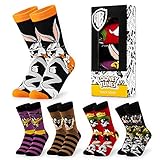 LOONEY TUNES Socken Herren, 5er Pack Herren Socken, Bunte Socken, Lustige Socken, 39-44