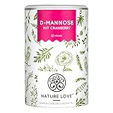 D-Mannose Pulver mit Cranberry - 250 Gramm Pulver zum Auflösen in Wasser - 100 Tage Reichweite - mit Dosierlöffel - hochdosiert, vegan, laborgeprüft & in Deutschland produziert