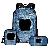 yuwqqoajv Breites Anwendungs Rucksack Set für Schule und Outdoor Aktivitäten. Kinder Schultaschen Set. OxfordCloth Schulrucksack Taschen