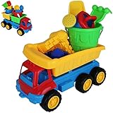 Sandkipper Sandspielzeug Set Strandspielzeug Sandkasten Spielzeug Auto Truck (Color : 1 Eimer)