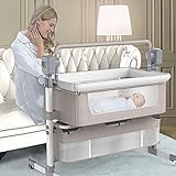 3-in-1Elektrische Babybett Babywiege,Babywippe,Musik-Schaukelkorb,reisebett Baby,babyschaukel,mit 5 Geschwindigkeitseinstellungen,3-Timing,mit Shaukelfunktion,Ergonomische Babywippe Für Neugeborene (