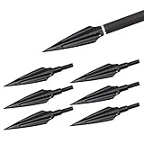 Toparchery Pfeilspitzen Jagdspitzen: 6er Pfeilspitzen 3D Pfeilspitzen 135 Grains Jagdpfeilspitzen Broadhead für Carbonpfeile, Armbrust, Alupfeile und Fiberglaspfeile beim Bogenschießen