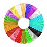 3D Stift Filament PLA, 20 Farben Insgesamt 328ft, je 5M – 3D Pen PLA Filament 1,75mm, 3D Stift Farben Set für ODRVM, Tecboss, Lovebay, 3D Stift Farben Set für 3D Stift and 3D Druck Stift