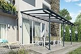 Hochwertige ALU Terrassenüberdachung/Veranda - 420 x 300 (BxT) / Überdachung Sierra Grau