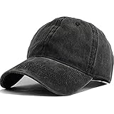 Wennmole Unisex Baseballkappe Outdoor Baseball Cap Verstellbar Erwachsenen Mütze Sport Cool Mode Baseballmütze für Damen Herren (Schwarz)