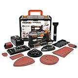 WORX 18V(20V MAX) Akku Multischleifer 5-in-1 Schleifmaschine Schlichtschleifer Schwingschleifer Detailschleifer WX820