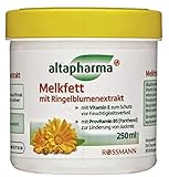 Melkfett mit Ringelblumenextrakt - mit Vitamin E zum Schutz vor Feuchtigkeitsverlust - 250 ml