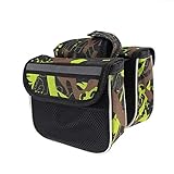 Generic Fahrradrahmen Taschen für Fahrräder, Fahrradtasche Mountainbike Fronttasche Schlauchtasche Satteltasche Frontbalken Tasche Fahrradbalken Tasche Reitausrüstung (3 Stück)