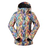 KIZQYN Damen Skianzug Snowboard Jacke Frau im Freien Wandern und Camping Mantel Winter Winddichte Kleidung Jacker Damen Skijacke (Color : 10, Size : L)