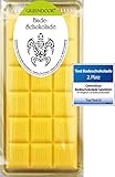 GREENDOOR Badeschokolade Sanddorn Orange 100g Cremebad mit BIO Kakaobutter, Badezusatz Naturkosmetik, natürliches Wellness Ölbad, rückfettende Natur Haut-Pflege, Geschenke