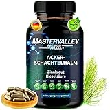 Ackerschachtelhalm Extrakt | Schachtelhalm Kapseln | Silizium organisch hochdosiert | Zinnkraut | 500mg | Ohne Zusatzstoffe | 90 Kapseln | Made in Germany | Mastervalley