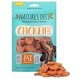 Natures Deli Chicken Chips Hundeleckerli – fettarm, nährstoffreich, glutenfrei, proteinreich, Snack – 100 g