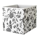 IKEA Regalfach DRÖNA Aufbewahrungsbox Regaleinsatz - 33x38x33 cm (BxTxH) - weiß mit grauen Ornamenten - passend für Kallax, Expedit, Besta, etc.