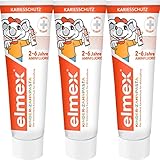 Elmex Baby Zahnpasta vom ersten Zahn bis 2 Jahre Zahnpflege Mund, 3er Pack (3 x 20 ml)